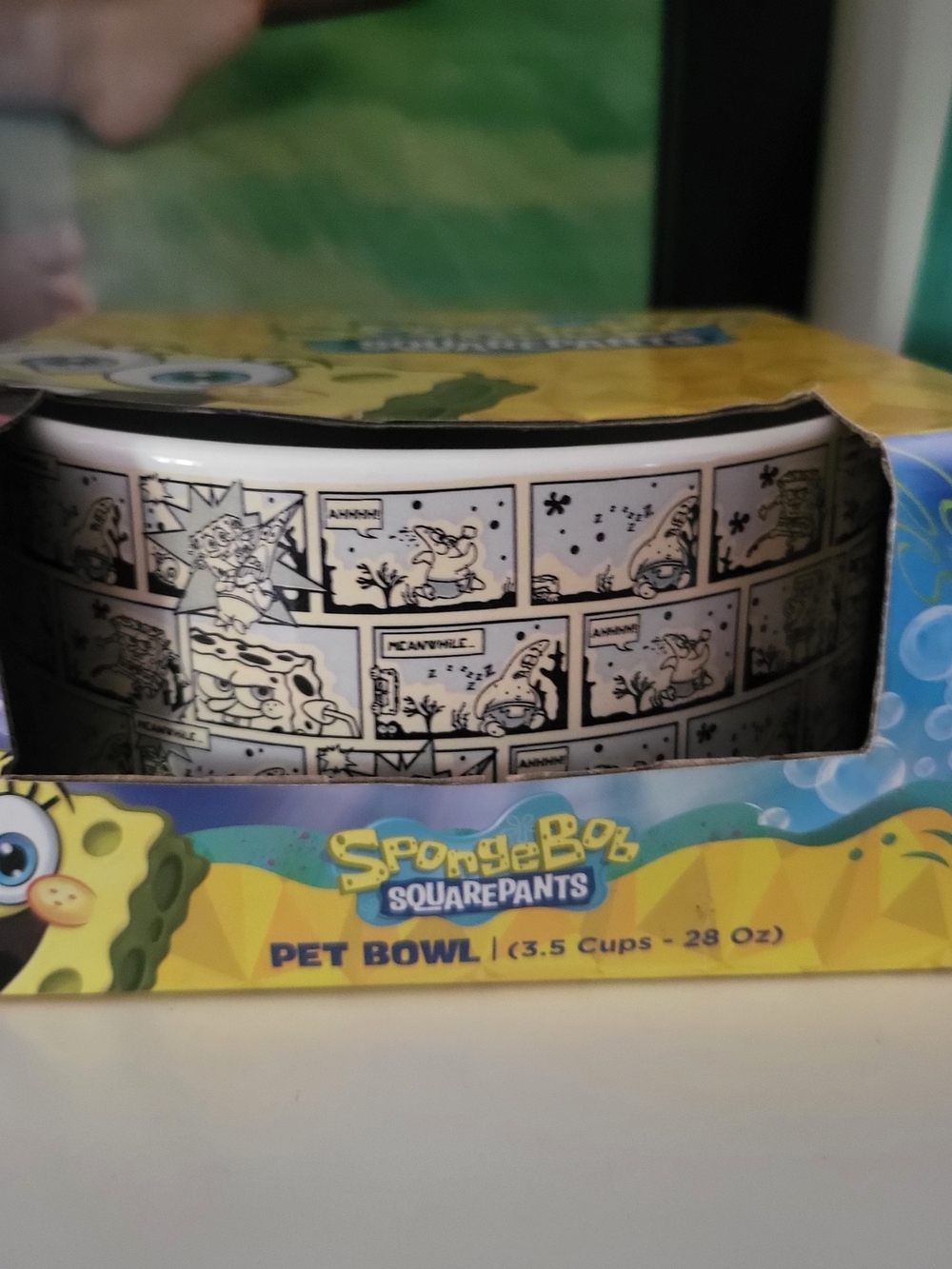 SpongeBob SquarePants Black & White Comic Pet Bowl